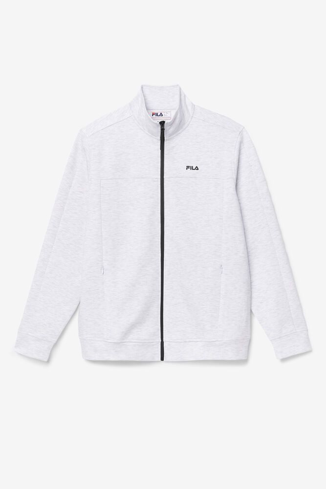 Fila Gonal Zip Jacket White - Mens - 71586EXIP